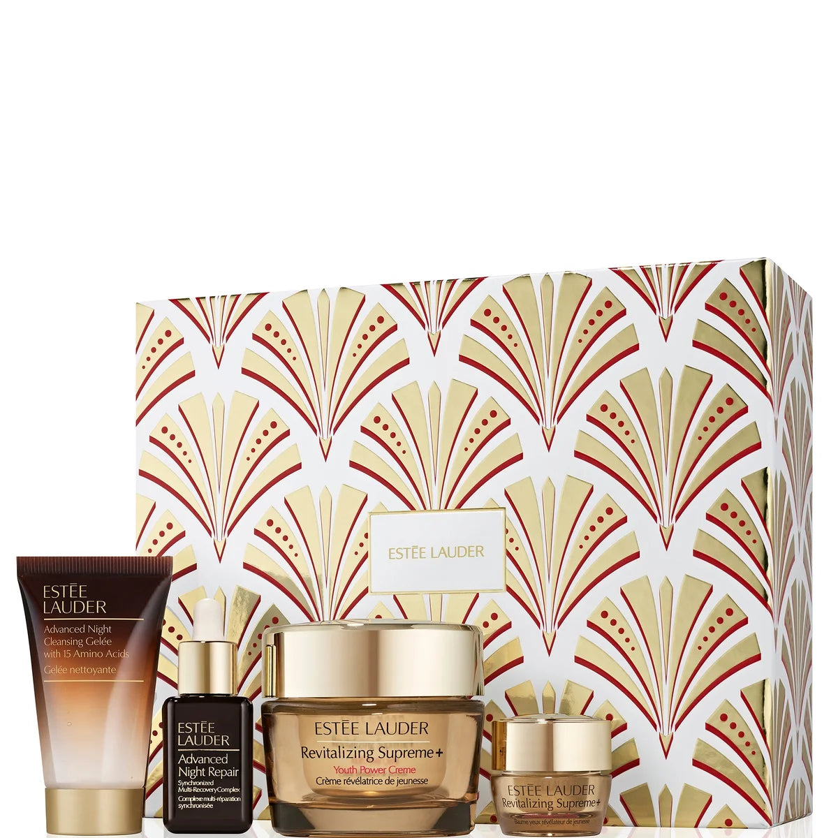 Estée Lauder Lift + Firm Revitalizing Supreme+ 4-Piece Skincare Gift Set (Worth £136) Estée Lauder Lift + Firm Revitalizing Supreme+ 4-Piece Skincare Gift Set (Worth £136)