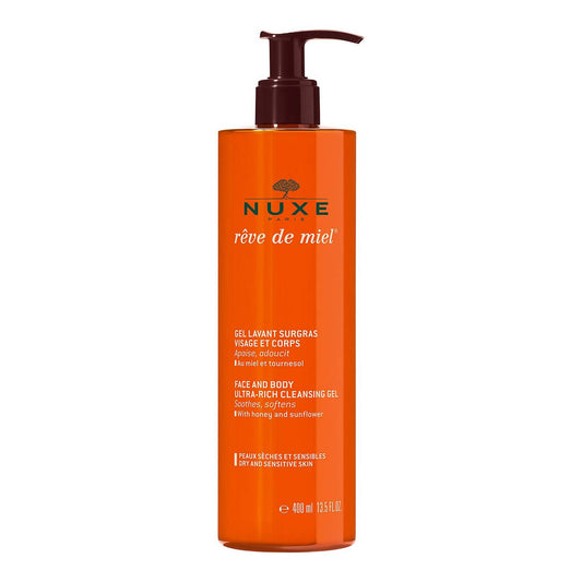 NUXE Rêve de Miel Face and Body Ultra-Rich Cleansing Gel (400ml)