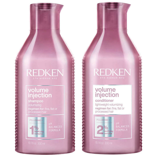Redken Volume Injection Shampoo 300ml and Volume Injection Conditioner 250ml Duo