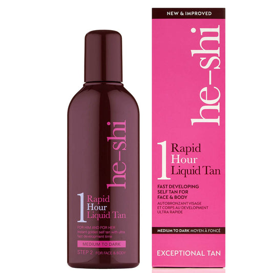 He-Shi Rapid 1 Hour Liquid Tan 150ml