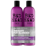 TIGI Bed Head Dumb Blonde Repair Shampoo and Reconstructor for Coloured Hair 2 x 750ml TIGI Bed Head Dumb Blonde Repair Shampoo and Reconstructor for Coloured Hair 2 x 750ml