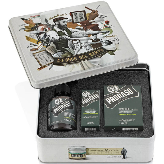 Proraso Beard Care Tin - Cypress and Vetyver (Worth £37.50)