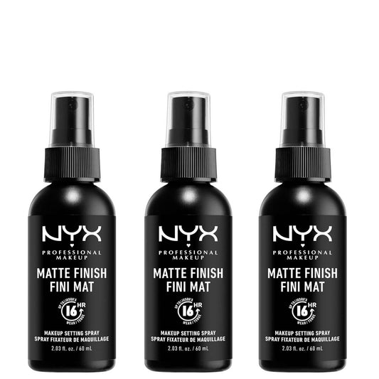 NYX Professional Makeup Matte Setting Spray x 3 (Worth £21.00)