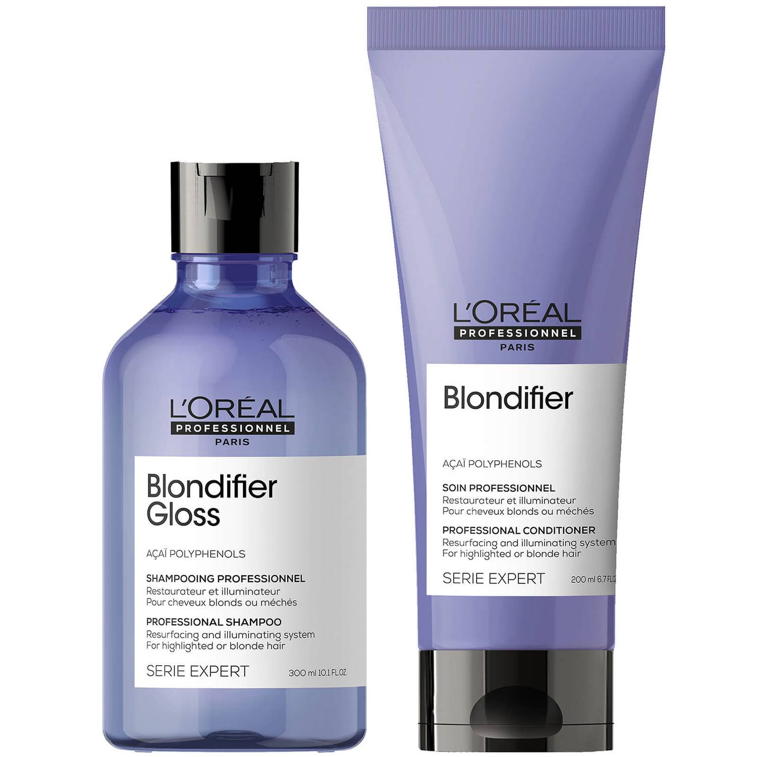 L'Oréal Professionnel Serie Expert Blondifier Gloss Shampoo and Conditioner Duo L'Oréal Professionnel Serie Expert Blondifier Gloss Shampoo and Conditioner Duo