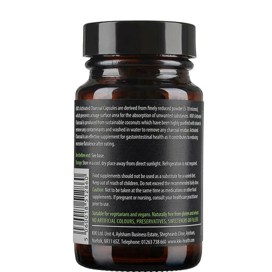 KIKI Health Activated Charcoal - 50 Vegicaps