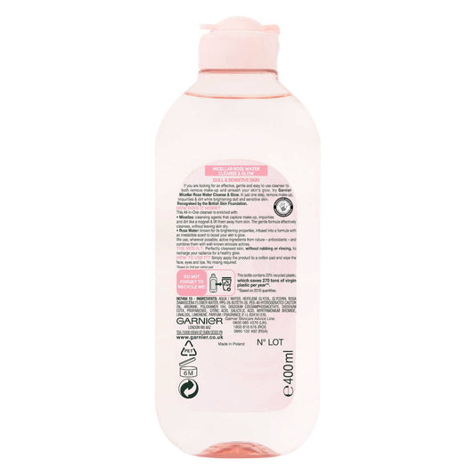 Garnier Micellar Rose Water Cleanse & Glow 400ml