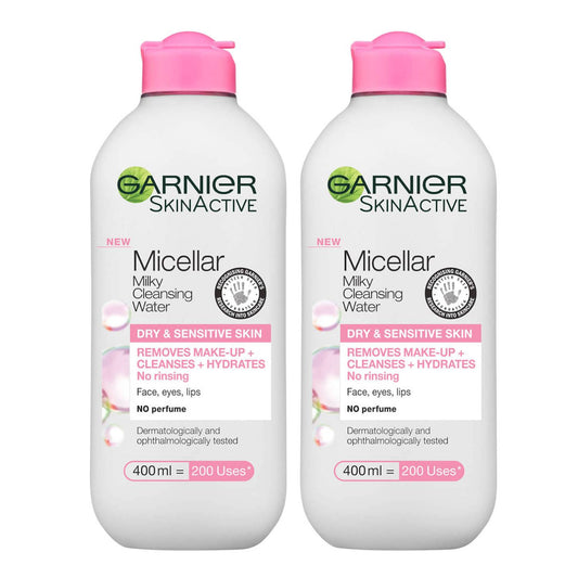 Garnier Micellar Milk Cleansing Water 400ml Duo Pack