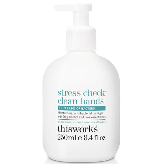this works Stress Check Clean Hands Gel 250ml