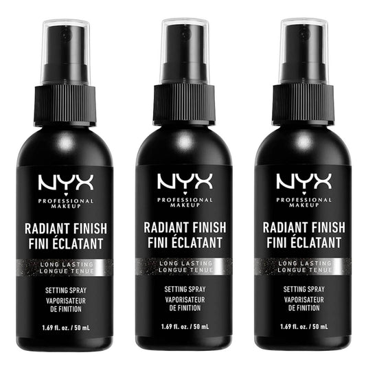 NYX Professional Makeup Radiant Finish Setting Spray X 3