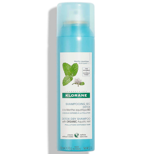 KLORANE Detox Dry Shampoo with Organic Aquatic Mint for Pollution-Exposed Hair 150ml
