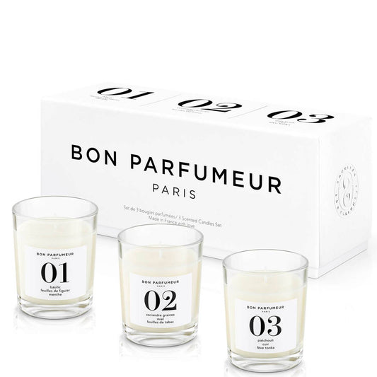 Bon Parfumeur Mini Candles Set - 01, 02, 03