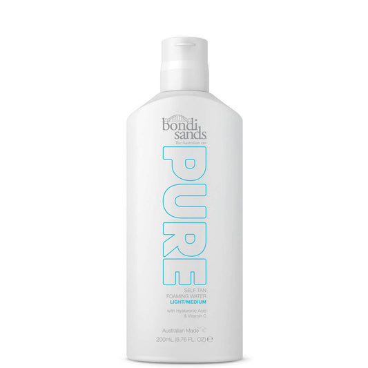 Bondi Sands Pure Self Tan Foaming Water - Light/Medium 200ml