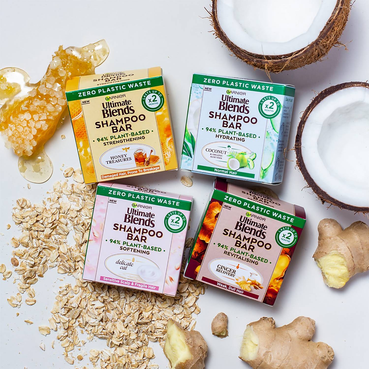 Garnier Ultimate Blends Coconut Hydrating Shampoo Bar with Aloe Vera for Normal Hair 60g Garnier Ultimate Blends Coconut Hydrating Shampoo Bar with Aloe Vera for Normal Hair 60g