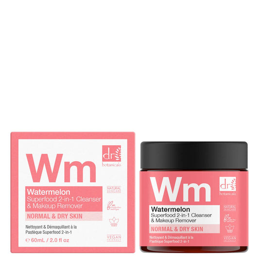Dr Botanicals Watermelon Superfood 2-in-1 Cleanser and Makeup Remover 60ml