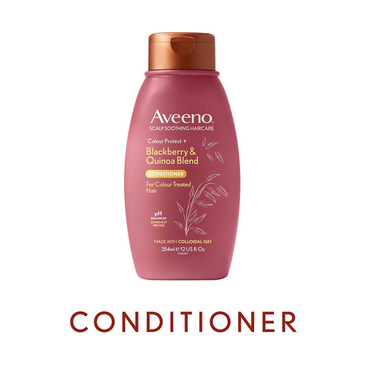 Aveeno Scalp Soothing Haircare Colour Protect Blackberry and Quinoa Conditioner 354ml