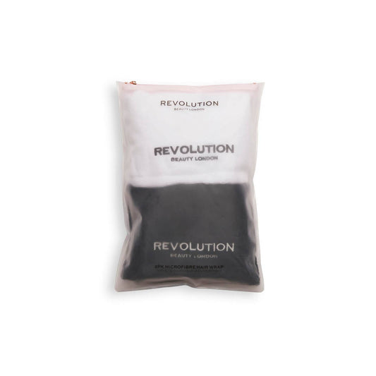 Revolution Haircare Hair?2pk Microfibre Hair Wrap Black/White