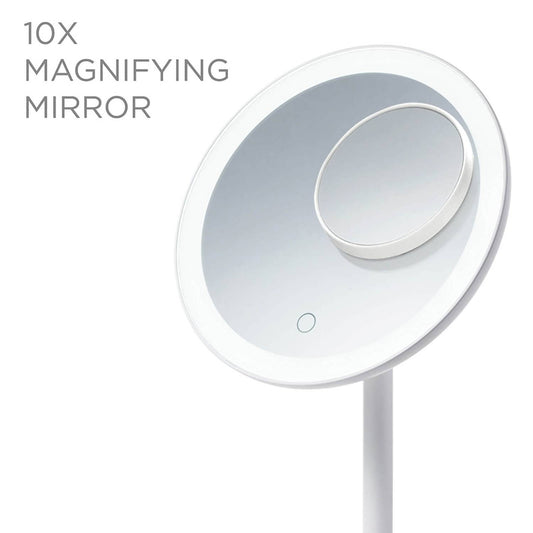 MAGNITONE London Light Up Daylight Desktop Mirror - White