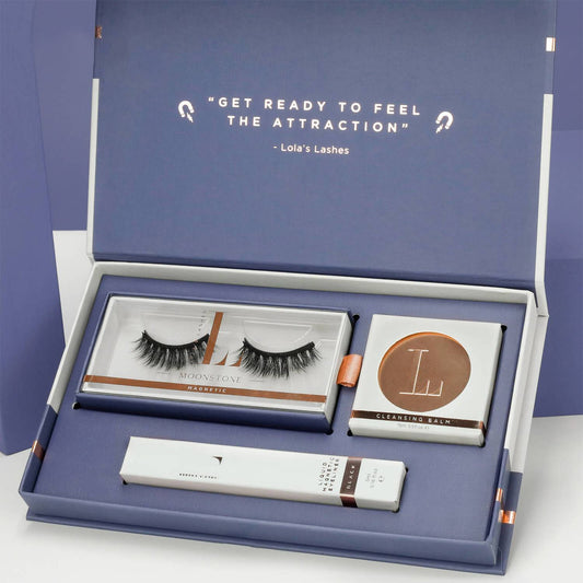 Lola's Lashes Moonstone Magnetic Eyelash Kit - Black Eyeliner