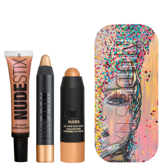 NUDESTIX Mini Nude Gold Glam Kit