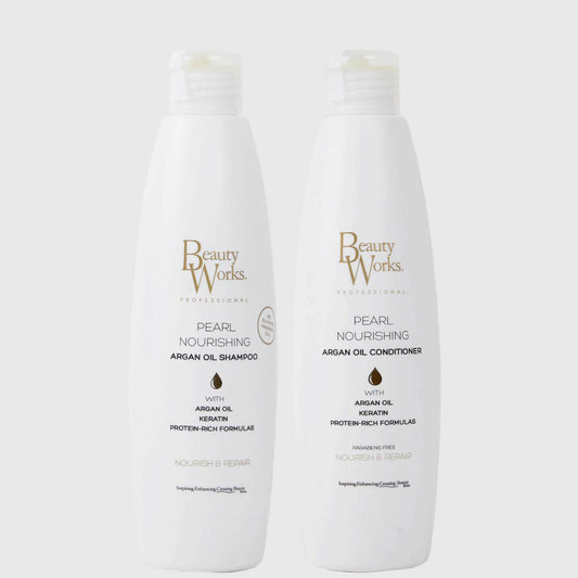 Beauty Works Pearl Nourishing Shampoo and Conditioner Bundle Sulphate Free 250ml