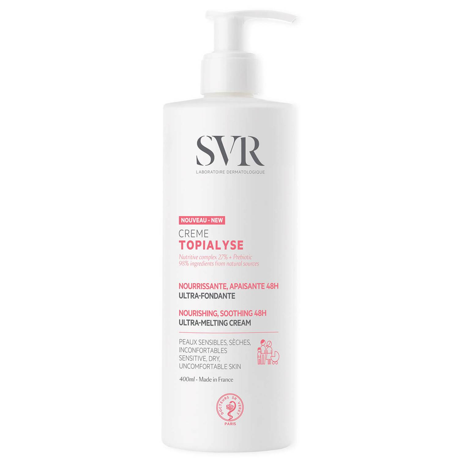 SVR Topialyse Anti-Itching Face and Body Cream 400ml SVR Topialyse Anti-Itching Face and Body Cream 400ml
