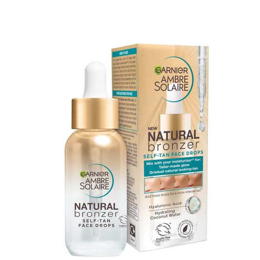 Garnier Ambre Solaire Natural Bronzer Self-Tan Face Drops 30ml