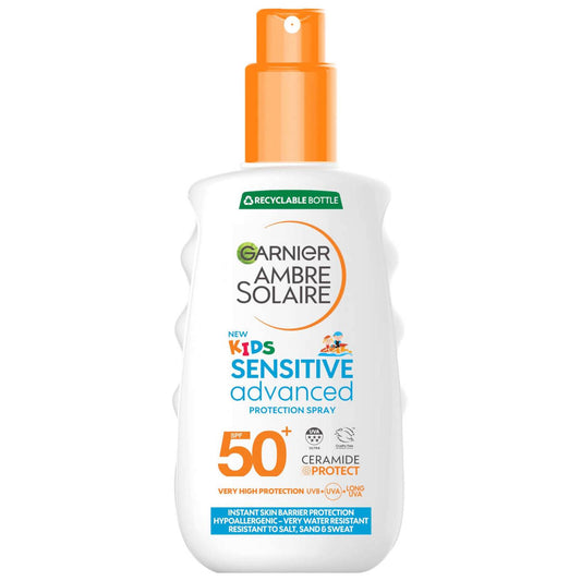 Garnier Ambre Solaire Kids' SPF 50 Sensitive Advanced Sun Spray 150ml