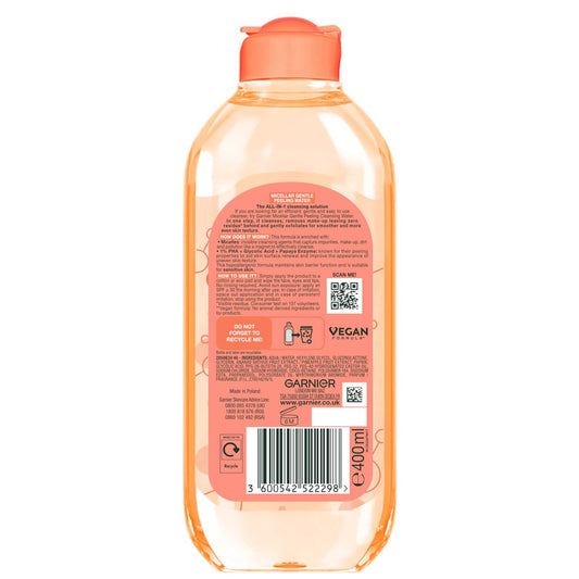 Garnier Micellar Gentle Peeling Water All-in-1 1% PHA and Glycolic Acid 400ml