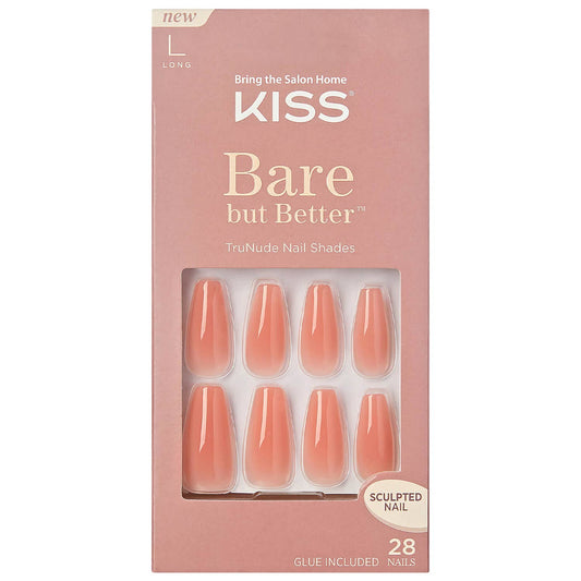 Kiss Bare But Better Nails - Nude Glow
