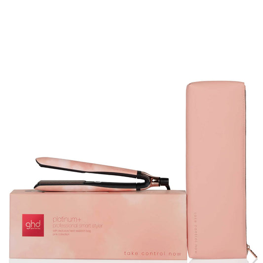ghd Platinum Pink Charity Edition Hair Straightener - Peach Pattern