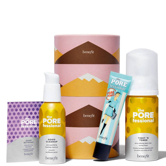 benefit Holiday Pore Score Pore Minimising Cleanser, Toner and Porefessional Primer Gift Set (Worth £63.90)