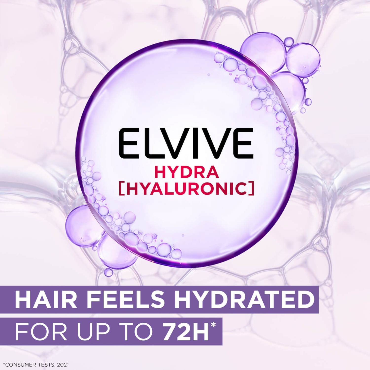 L'Oreal Elvive Hydra Hyaluronic Acid Shampoo (Various Sizes)