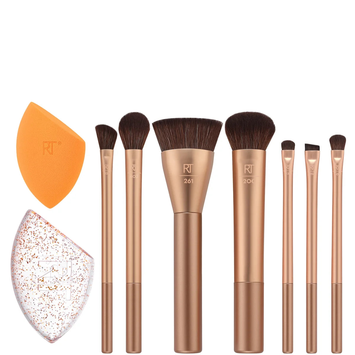 Real Techniques Wrapped In Glow Brush + Sponge Set (Worth £50)