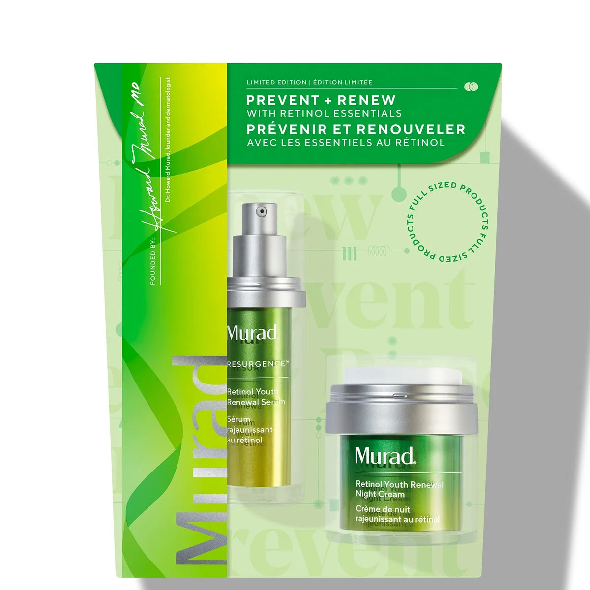 Murad Prevent + Renew with Retinol Essentials Set (Worth £177)