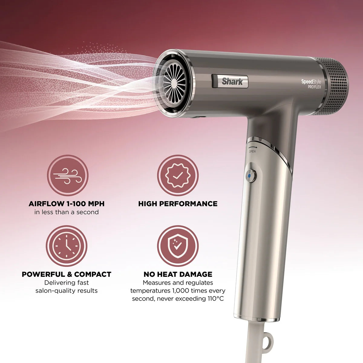 Shark Beauty SpeedStyle Pro FLEX 4-in-1 High-Velocity Hair Dryer System