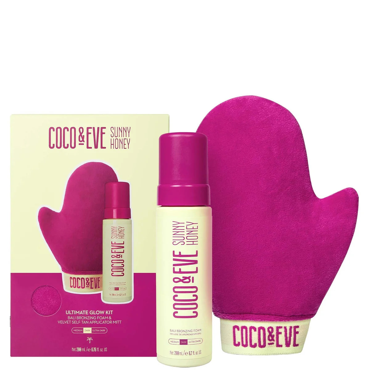 Coco & Eve Ultimate Glow Kit - Dark (Worth £38)