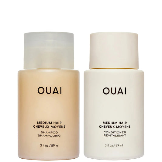 OUAI Medium Shampoo and Conditioner Travel Bundle