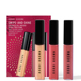 Bobbi Brown Swipe-and-Shine Crushed Oil-Infused Gloss Trio - Pink (Worth £54)