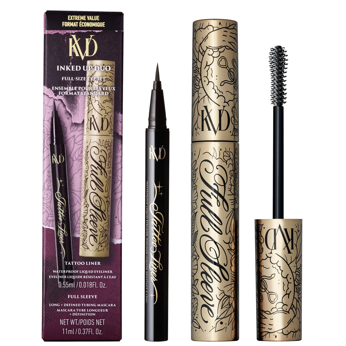 KVD Beauty Full Sleeve Mascara and Tattoo Liner Duo (Worth £43)