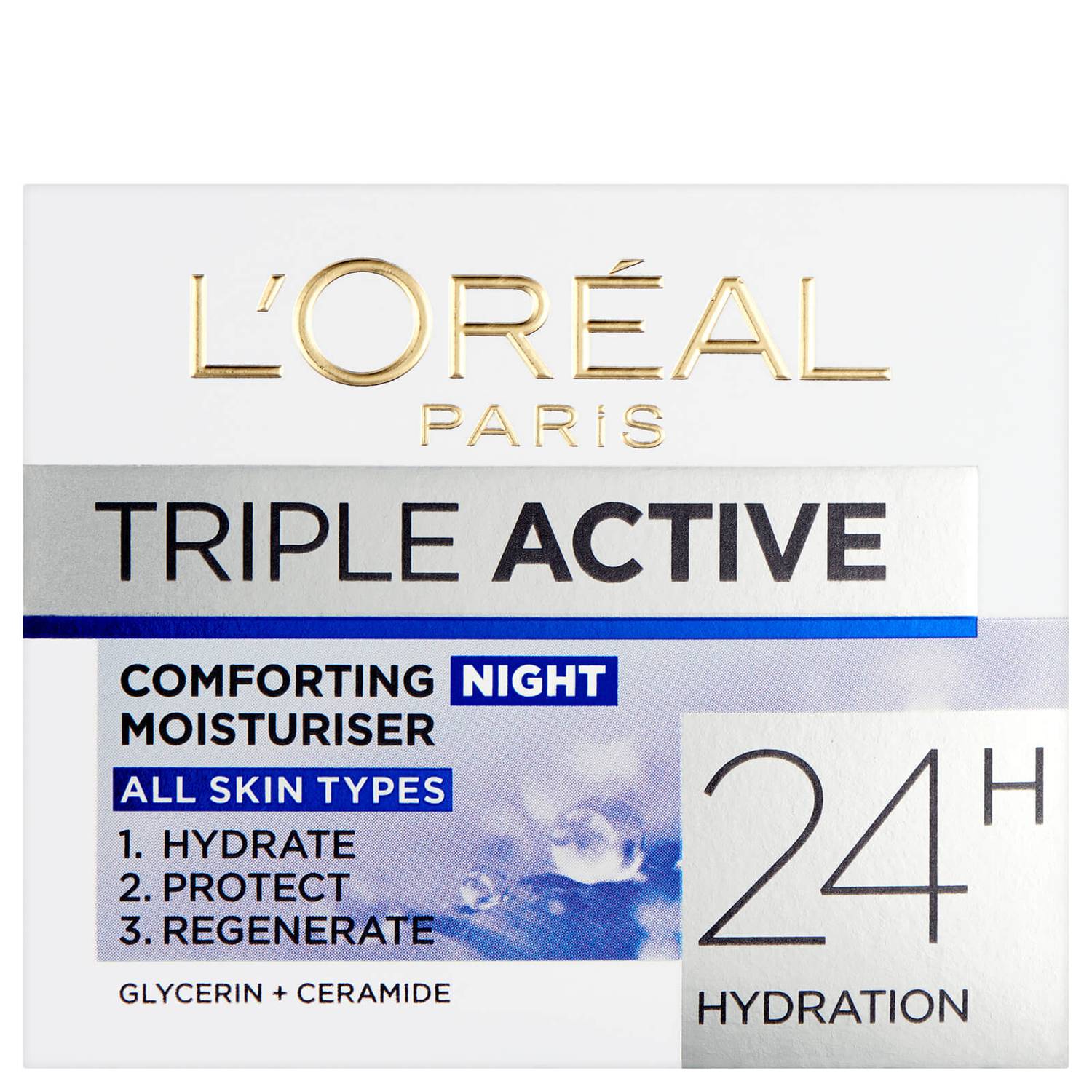 L'Oréal Paris Dermo Expertise Triple Active Hydrating Night Moisturiser (50ml)