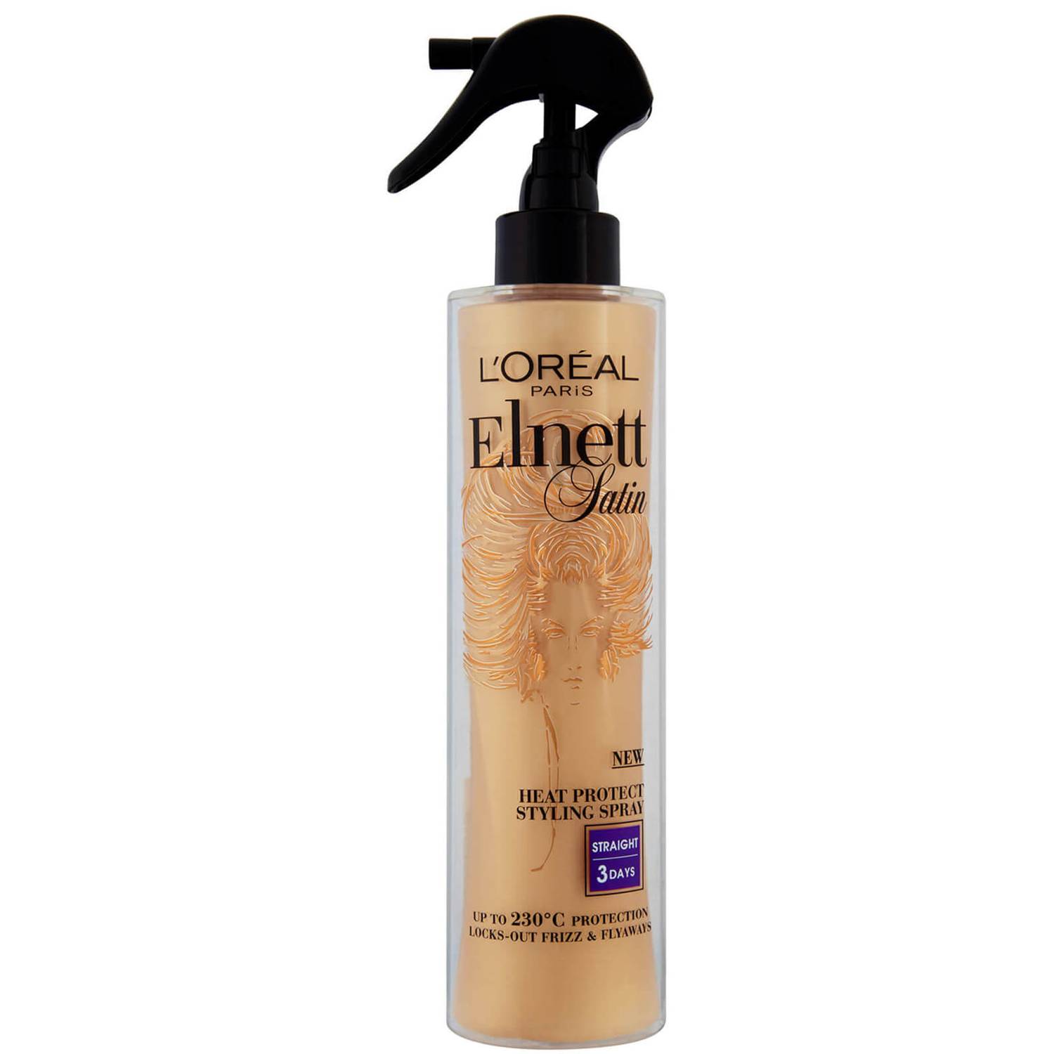 L'Oréal Paris Elnett Satin Heat Protect Spray - Straight (170ml)