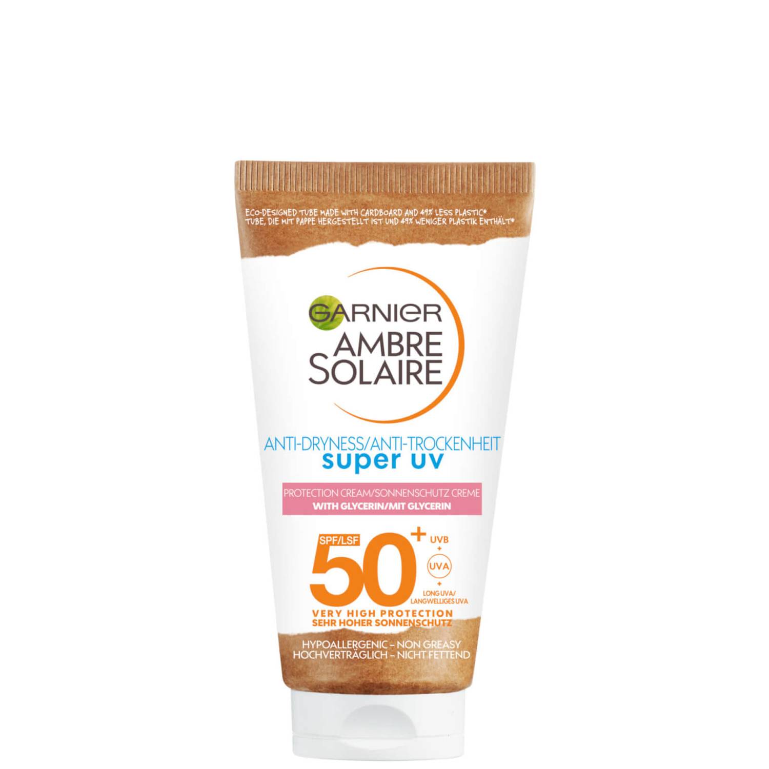 Garnier Ambre Solaire Sensitive Face and Neck Sun Cream SPF 50+ 50ml