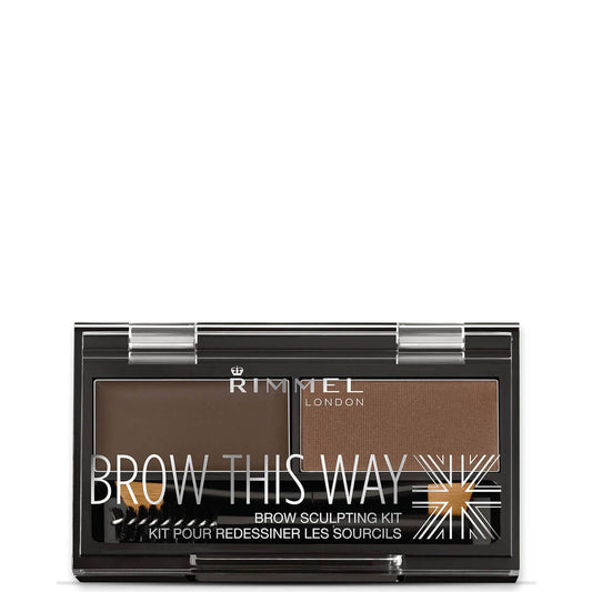 Rimmel Brow This Way Eyebrow Kit - 003 Dark Brown