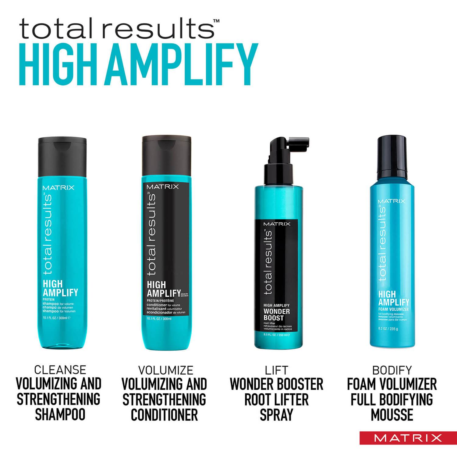 Matrix Total Results Volumising High Amplify Root Lifter Spray for Fine and Flat Hair 250ml