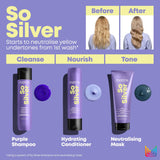 Matrix Total Results So Silver Purple Toning Shampoo for Blonde, Silver & Grey Hair 300ml