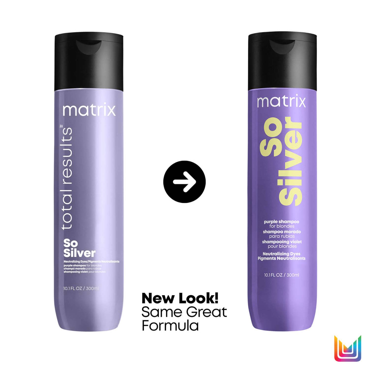 Matrix Total Results So Silver Purple Toning Shampoo for Blonde, Silver & Grey Hair 300ml