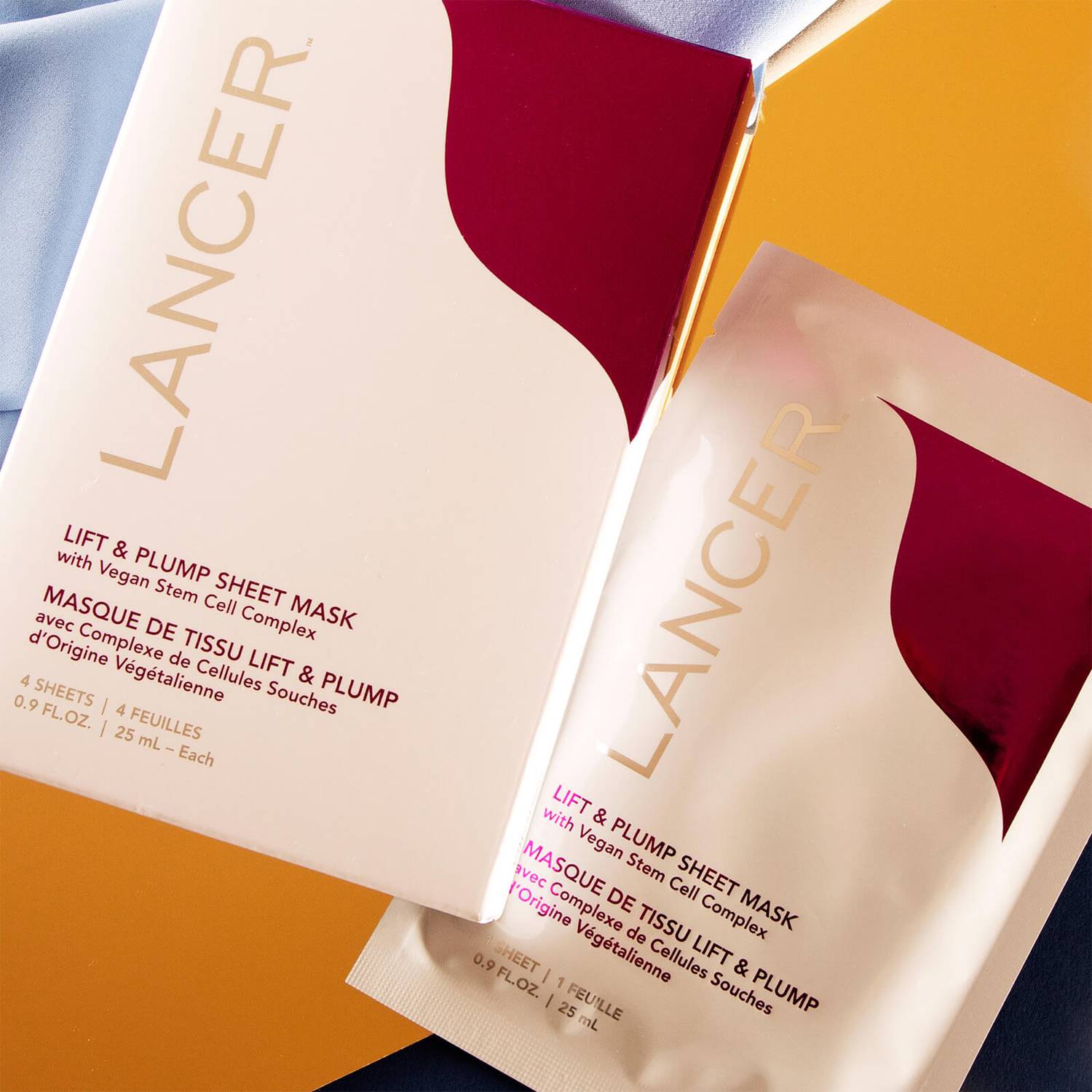 Lancer Skincare Lift & Plump Sheet Mask 4 Pack