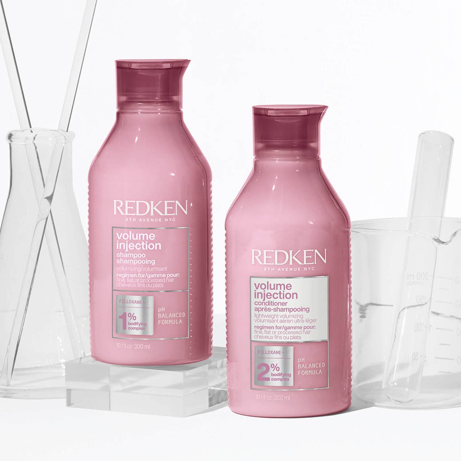 Redken Volume Injection Shampoo 300ml and Volume Injection Conditioner 250ml Duo