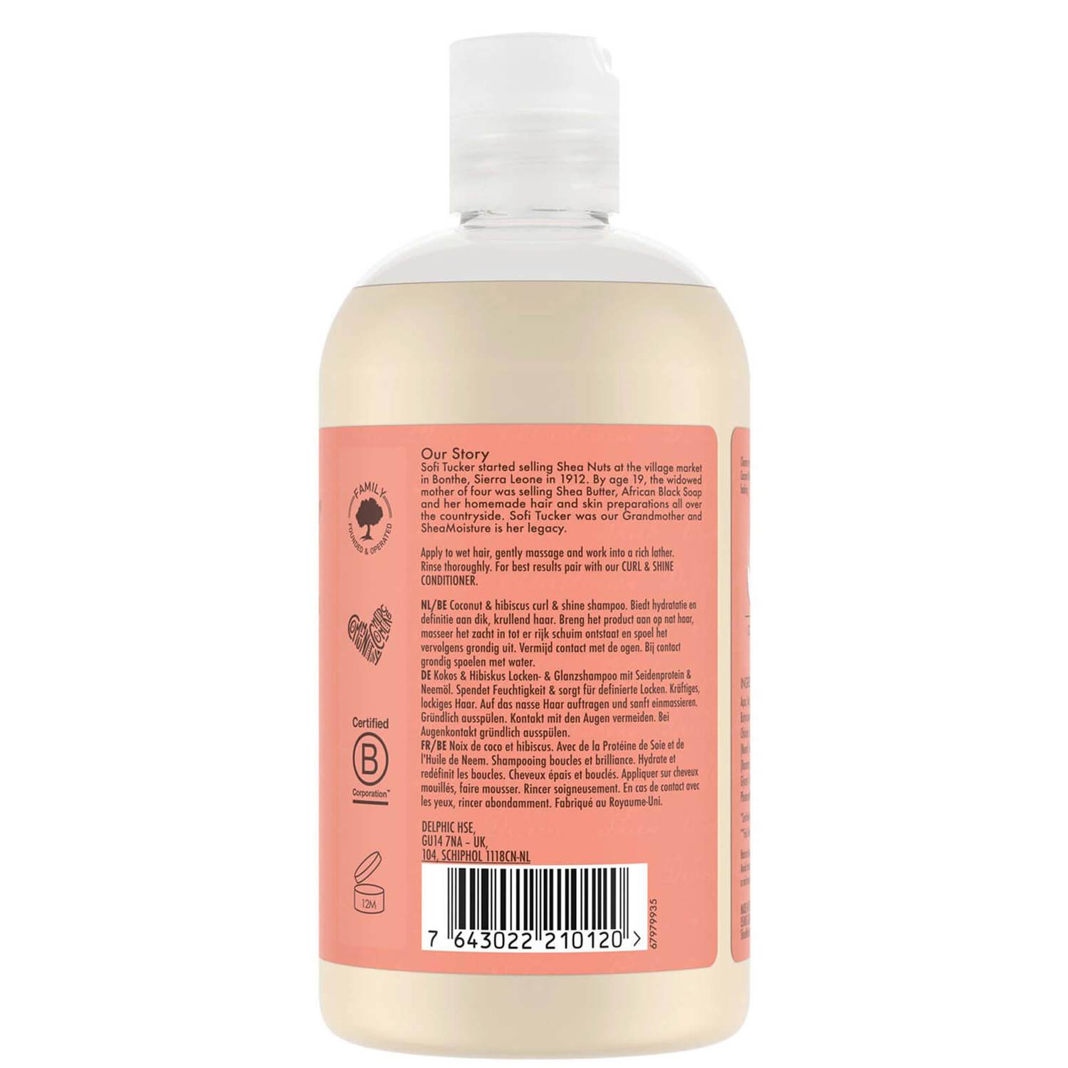 Shea Moisture Coconut & Hibiscus Curl & Shine Conditioner 384ml