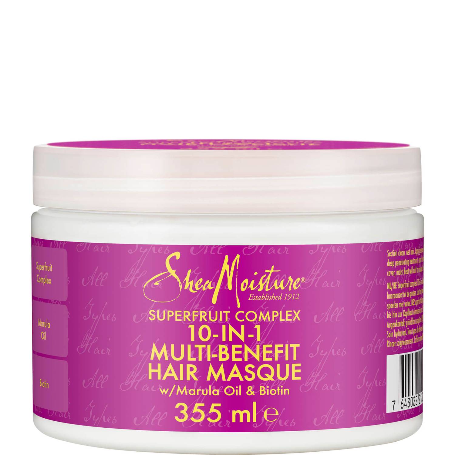 Shea Moisture Superfruit Complex 10 in 1 Renewal System Hair Masque 355ml